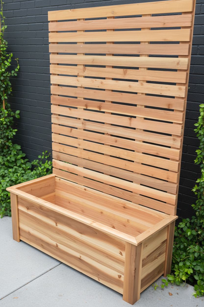 Jardinera con Deck Cortavista
