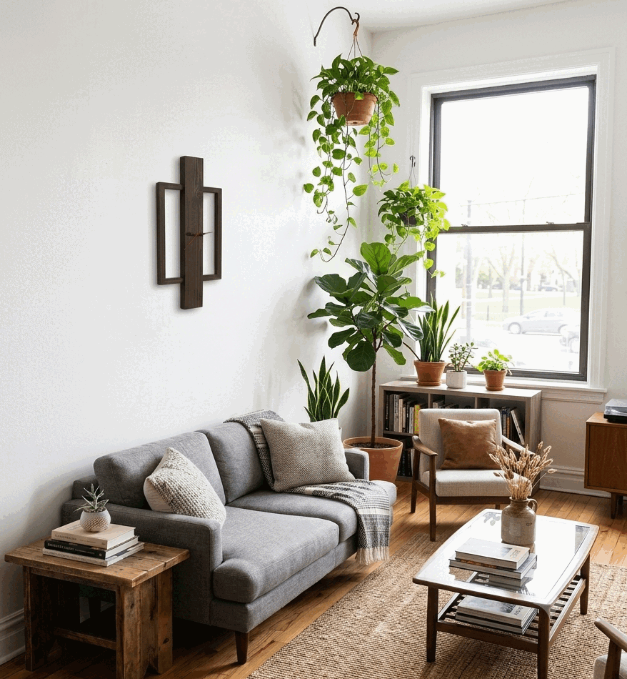 Reloj Mural en Madera Reciclada