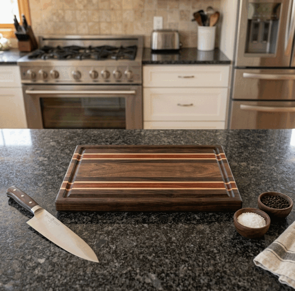 Bandeja de Cocina en Madera de Nogal